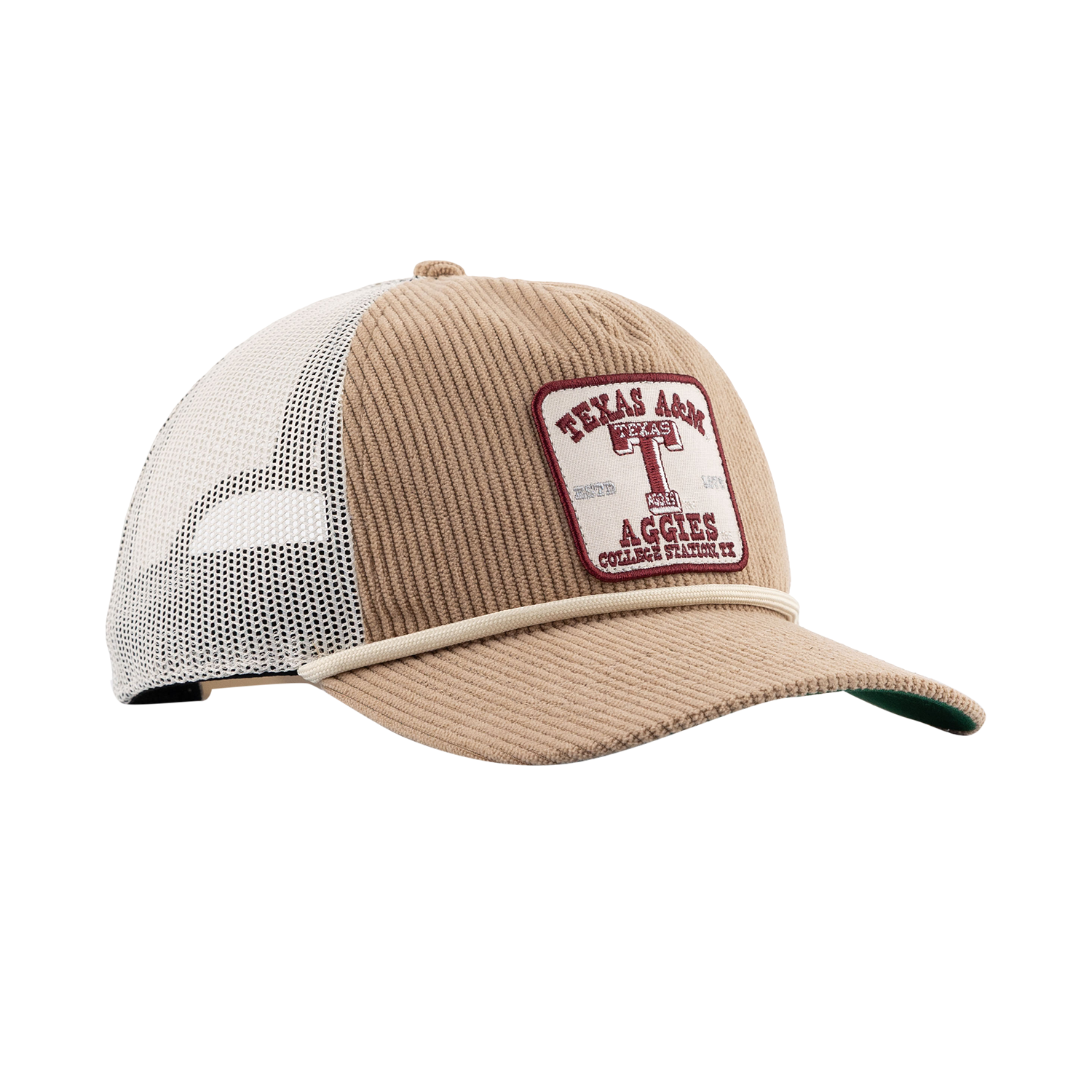 Texas A&M '47 Brand Corduroy Rope Hat - Beige
