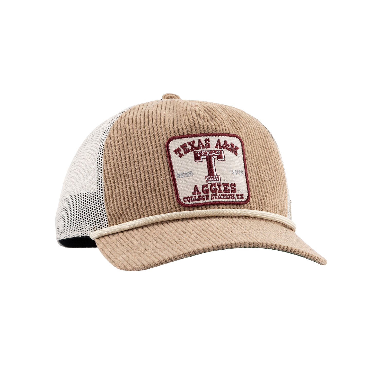 Texas A&M '47 Brand Corduroy Rope Hat - Beige