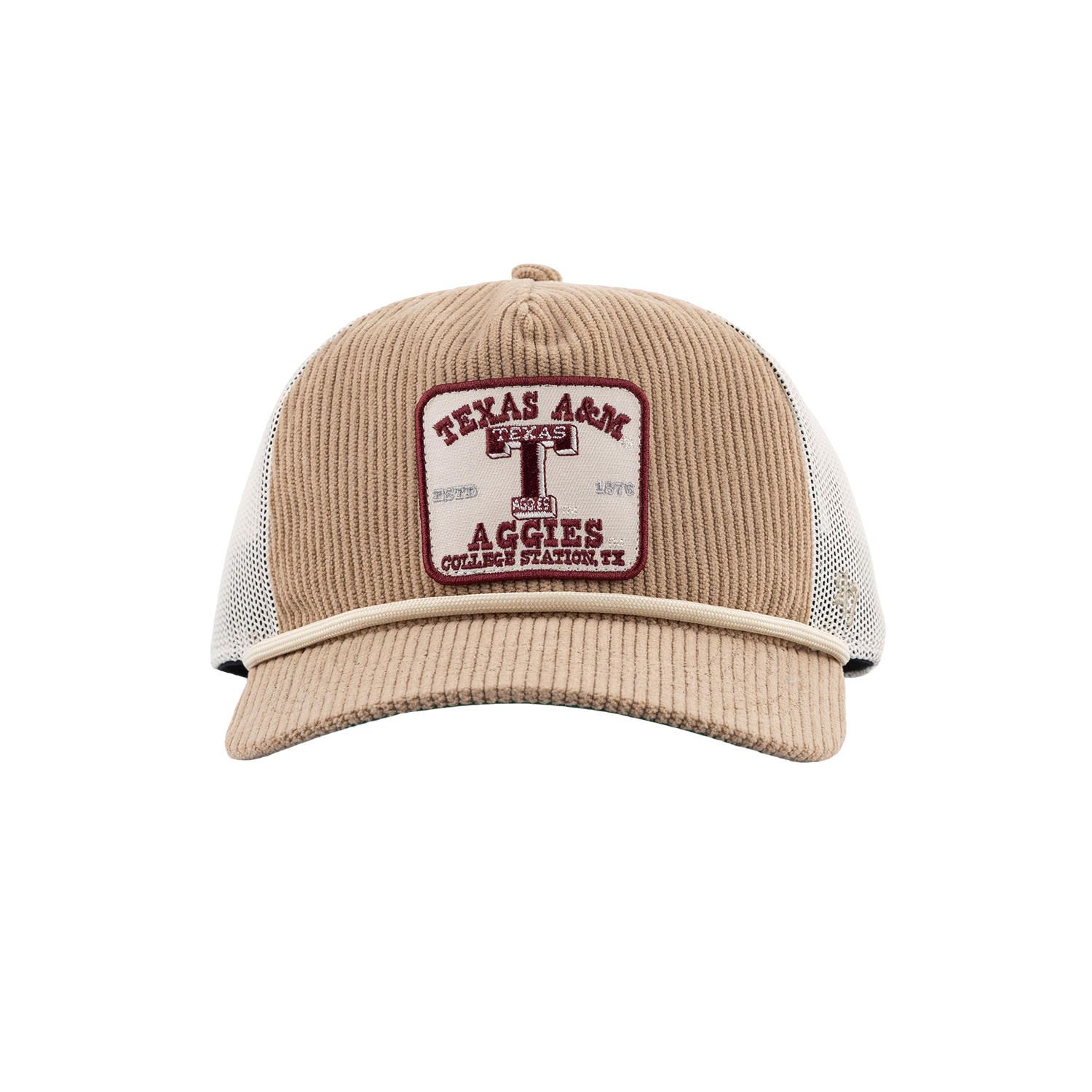 Texas A&M '47 Brand Corduroy Rope Hat - Beige
