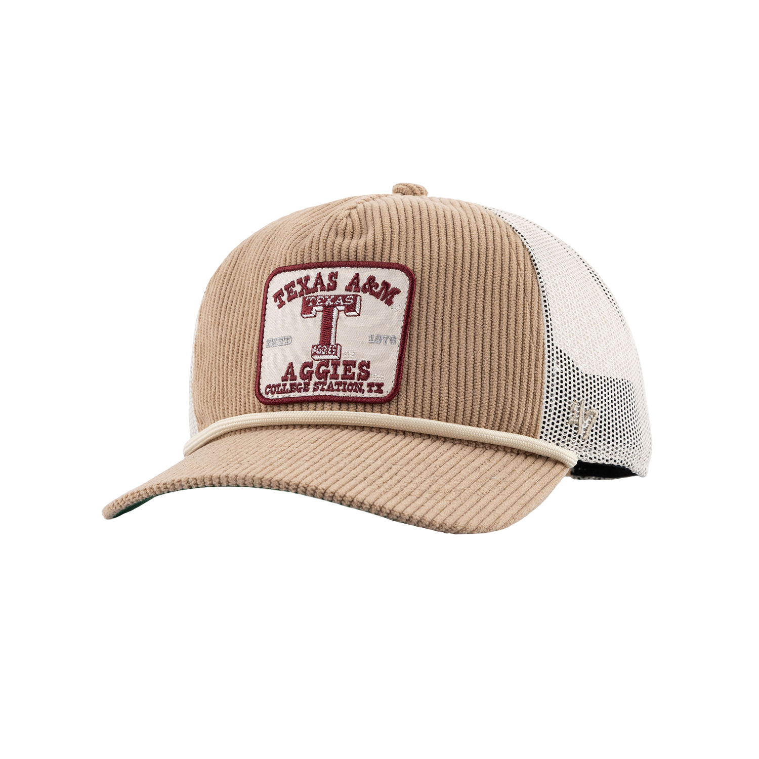 Texas A&M '47 Brand Corduroy Rope Hat - Beige