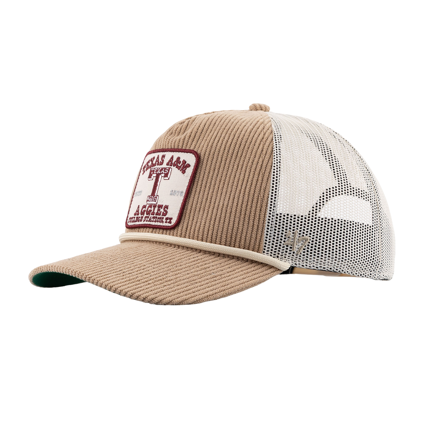 Texas A&M '47 Brand Corduroy Rope Hat - Beige