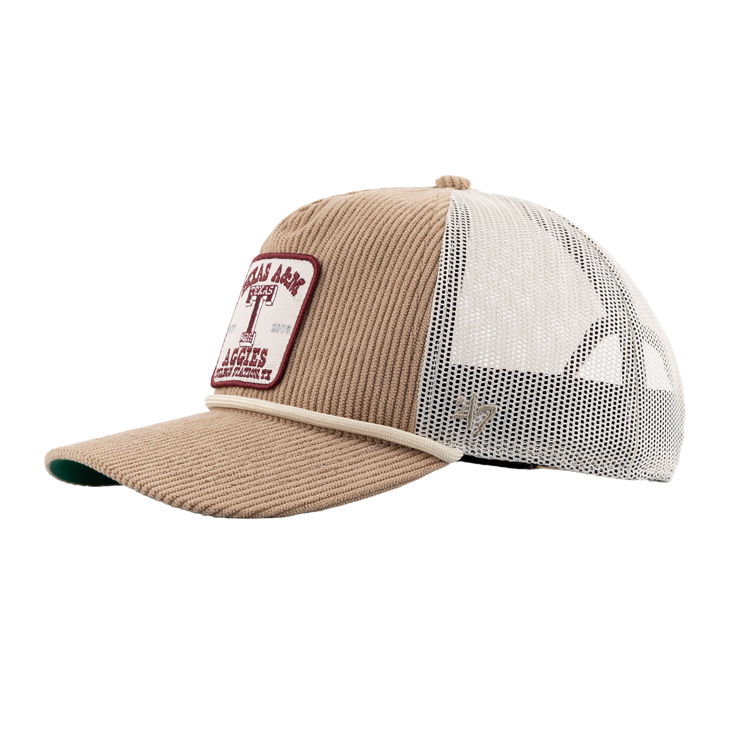 Texas A&M '47 Brand Corduroy Rope Hat - Beige