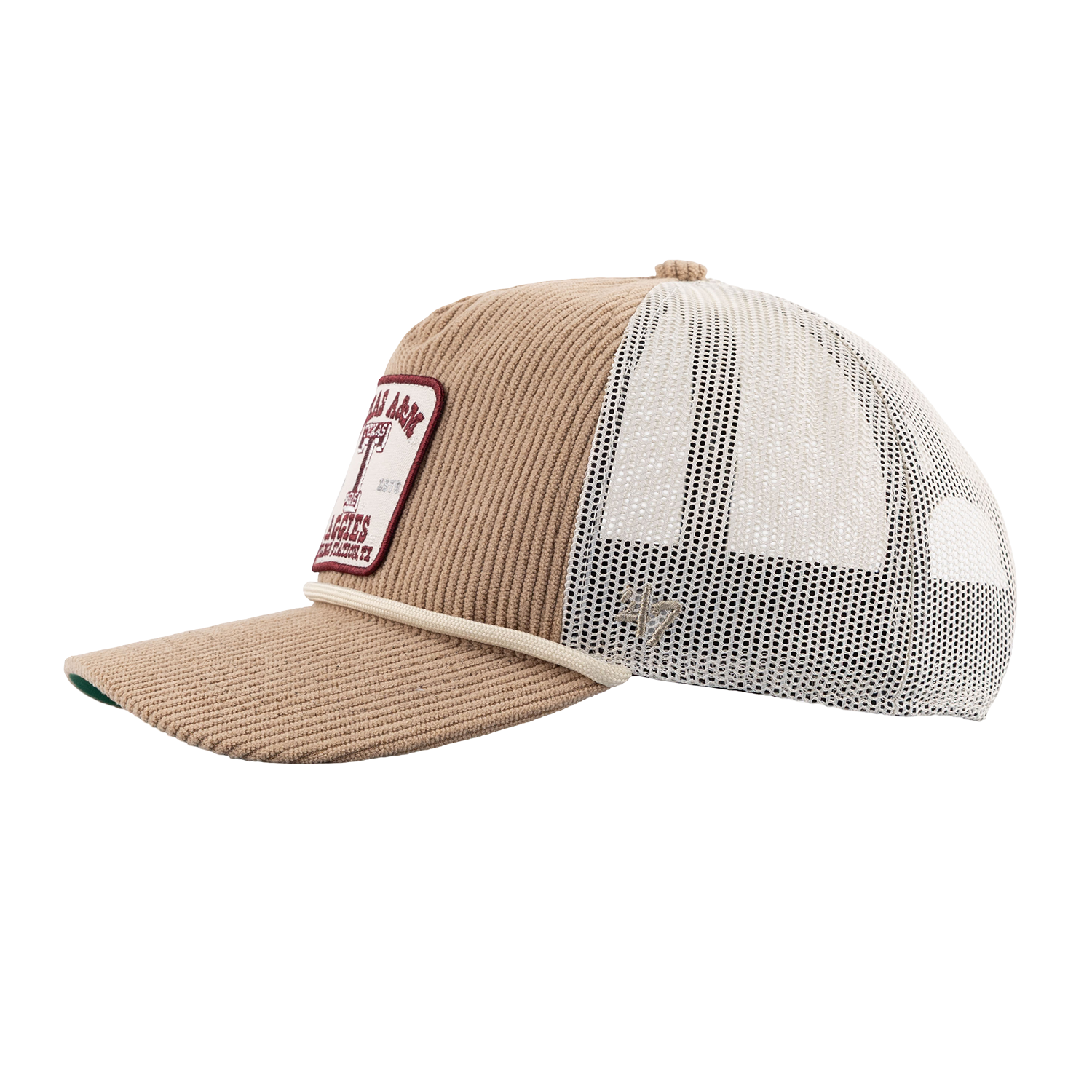 Texas A&M '47 Brand Corduroy Rope Hat - Beige