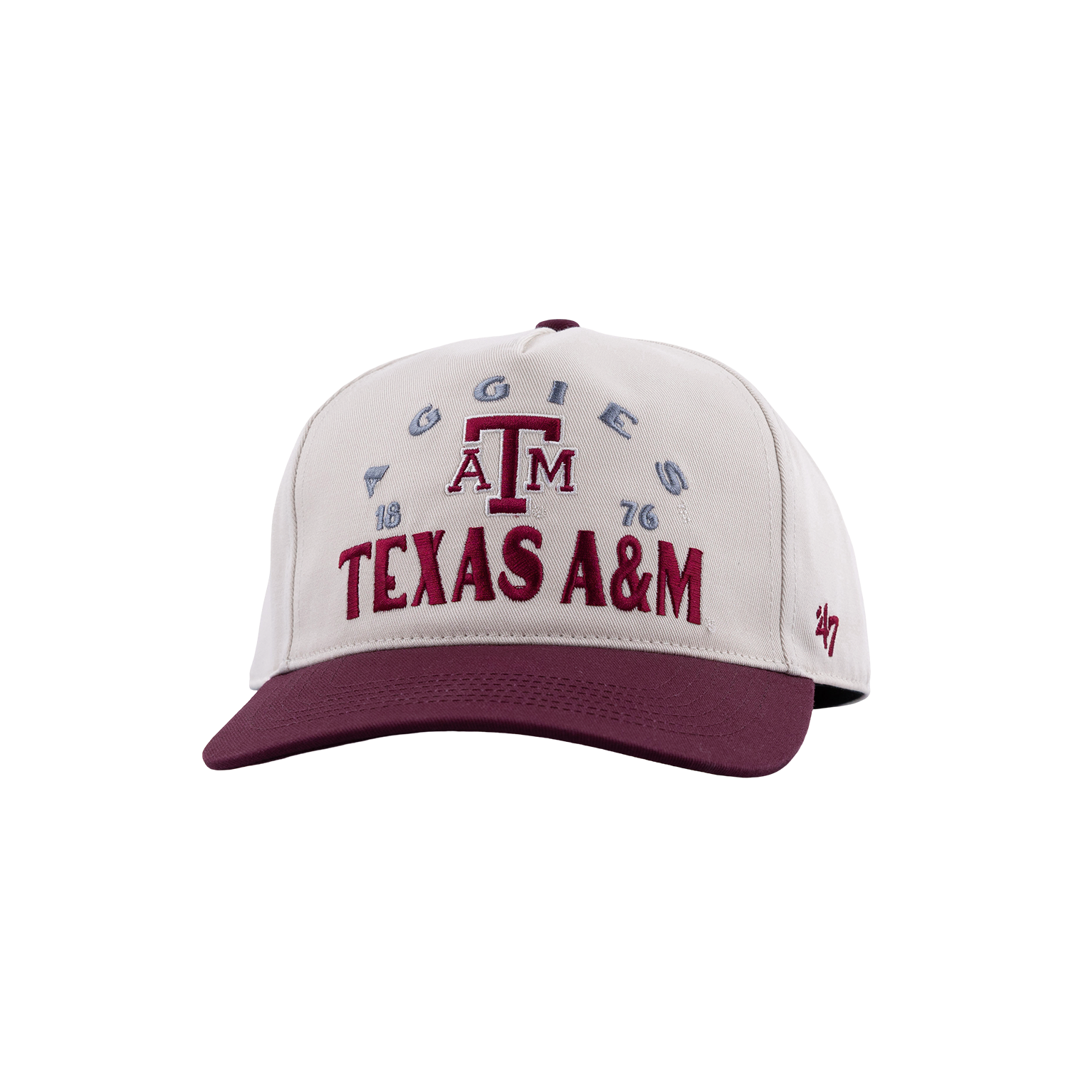 Texas A&M '47 Brand Hitch 6 Panel Snapback Cap - Beige