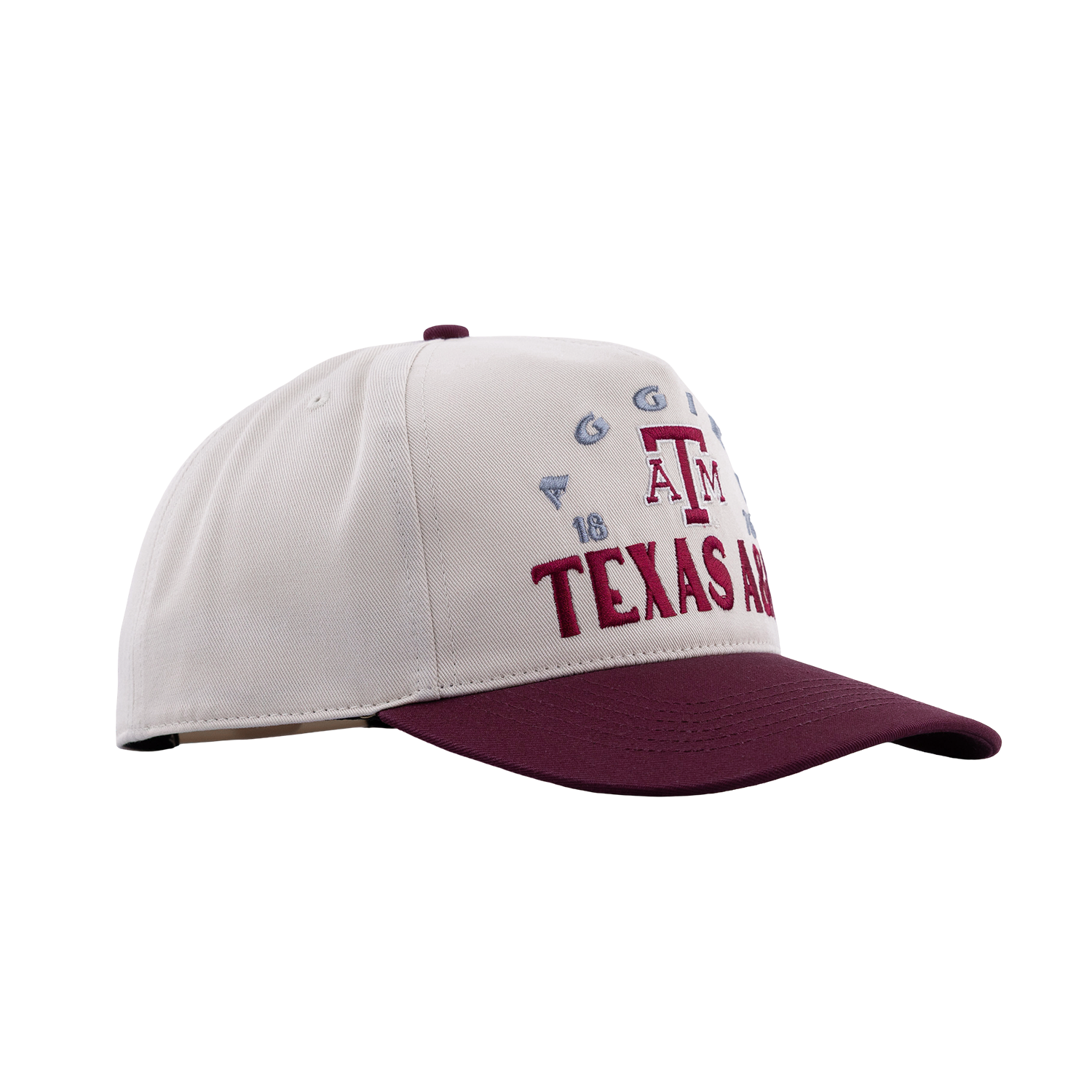Texas A&M '47 Brand Hitch 6 Panel Snapback Cap - Beige