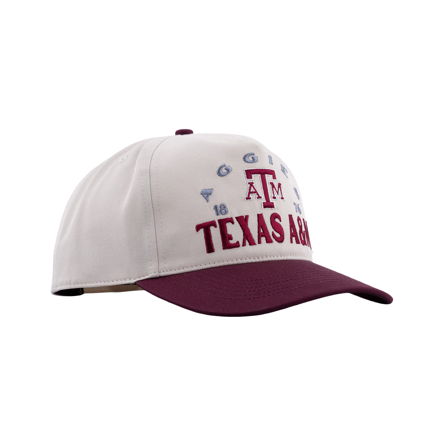 Texas A&M '47 Brand Hitch 6 Panel Snapback Cap - Beige