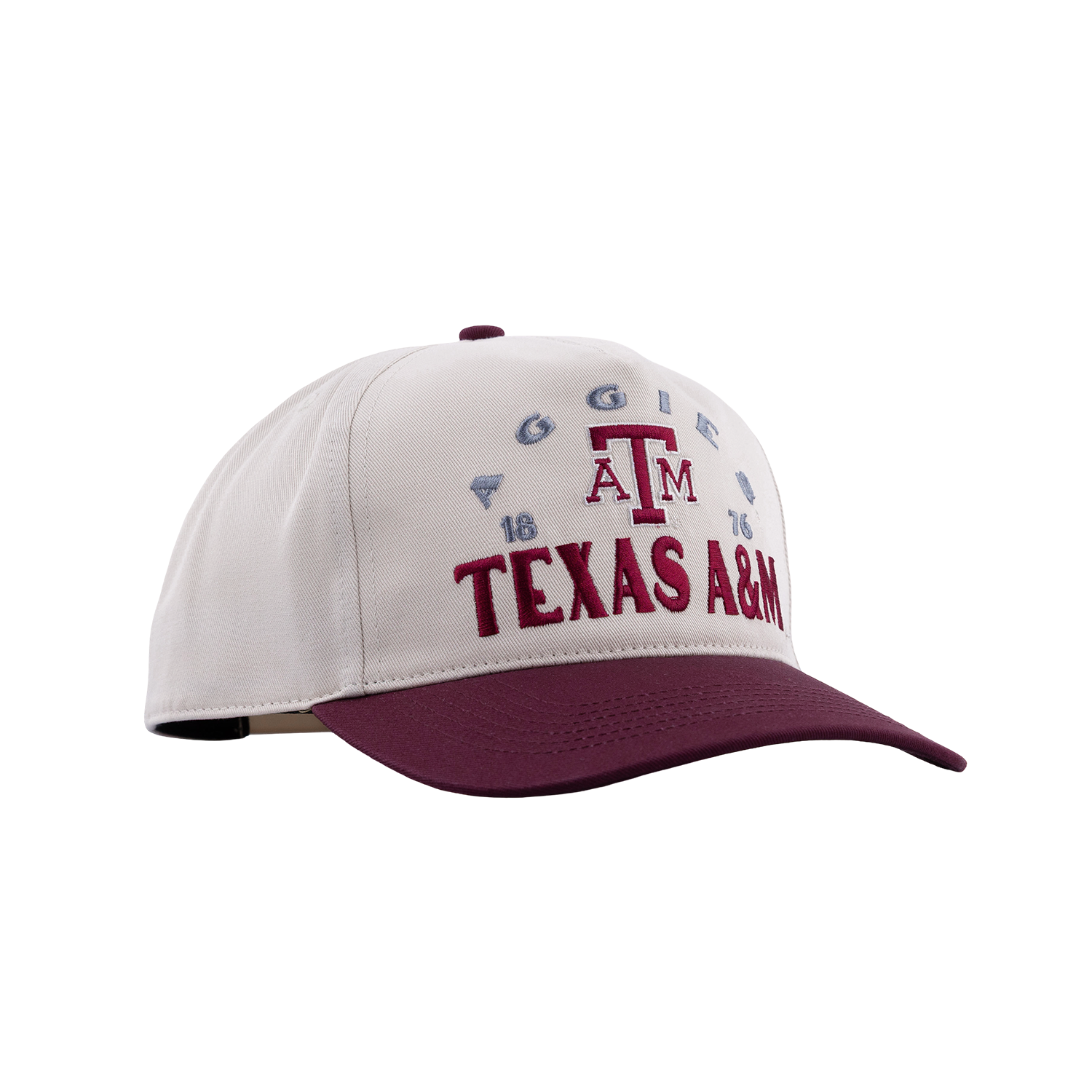 Texas A&M '47 Brand Hitch 6 Panel Snapback Cap - Beige