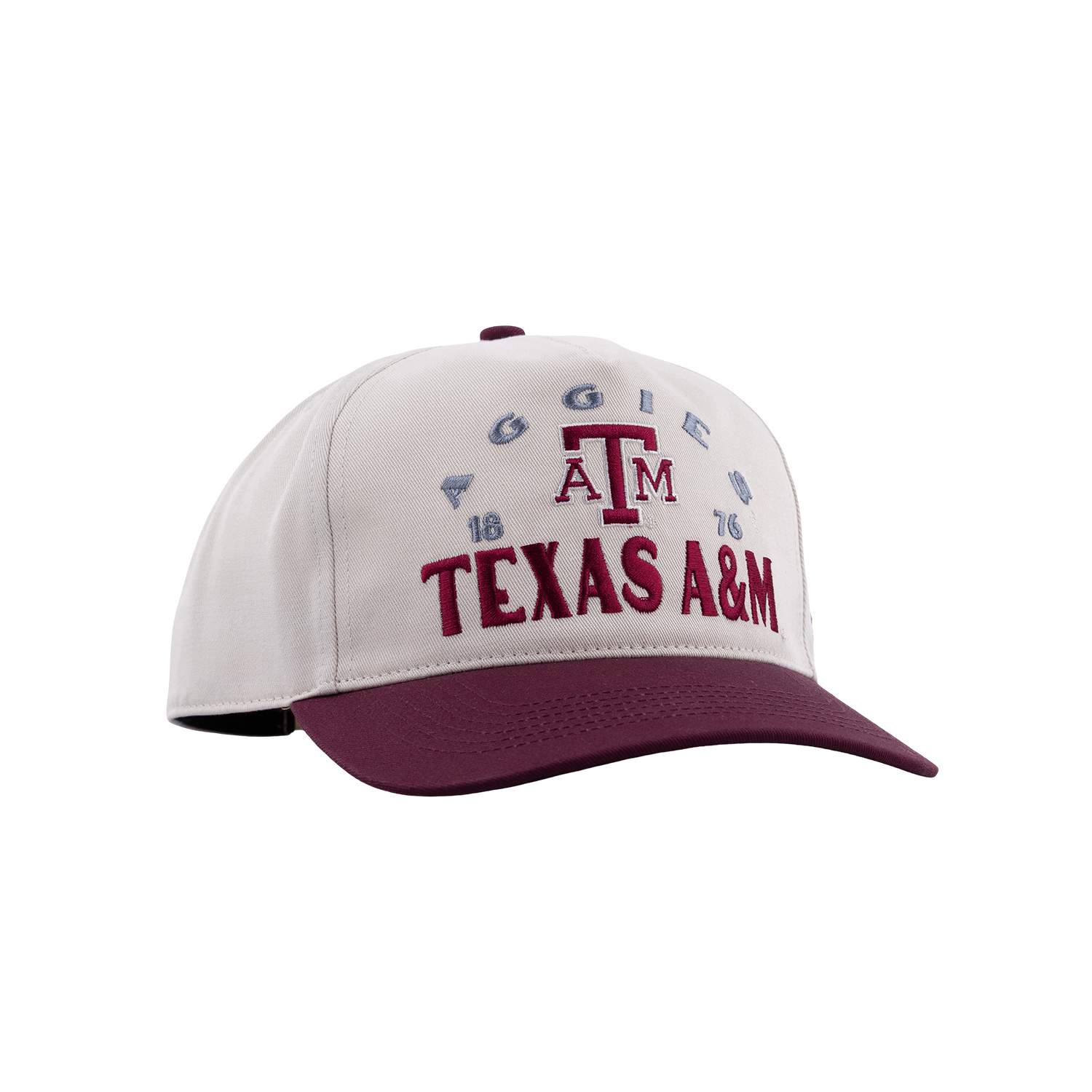 Texas A&M '47 Brand Hitch 6 Panel Snapback Cap - Beige