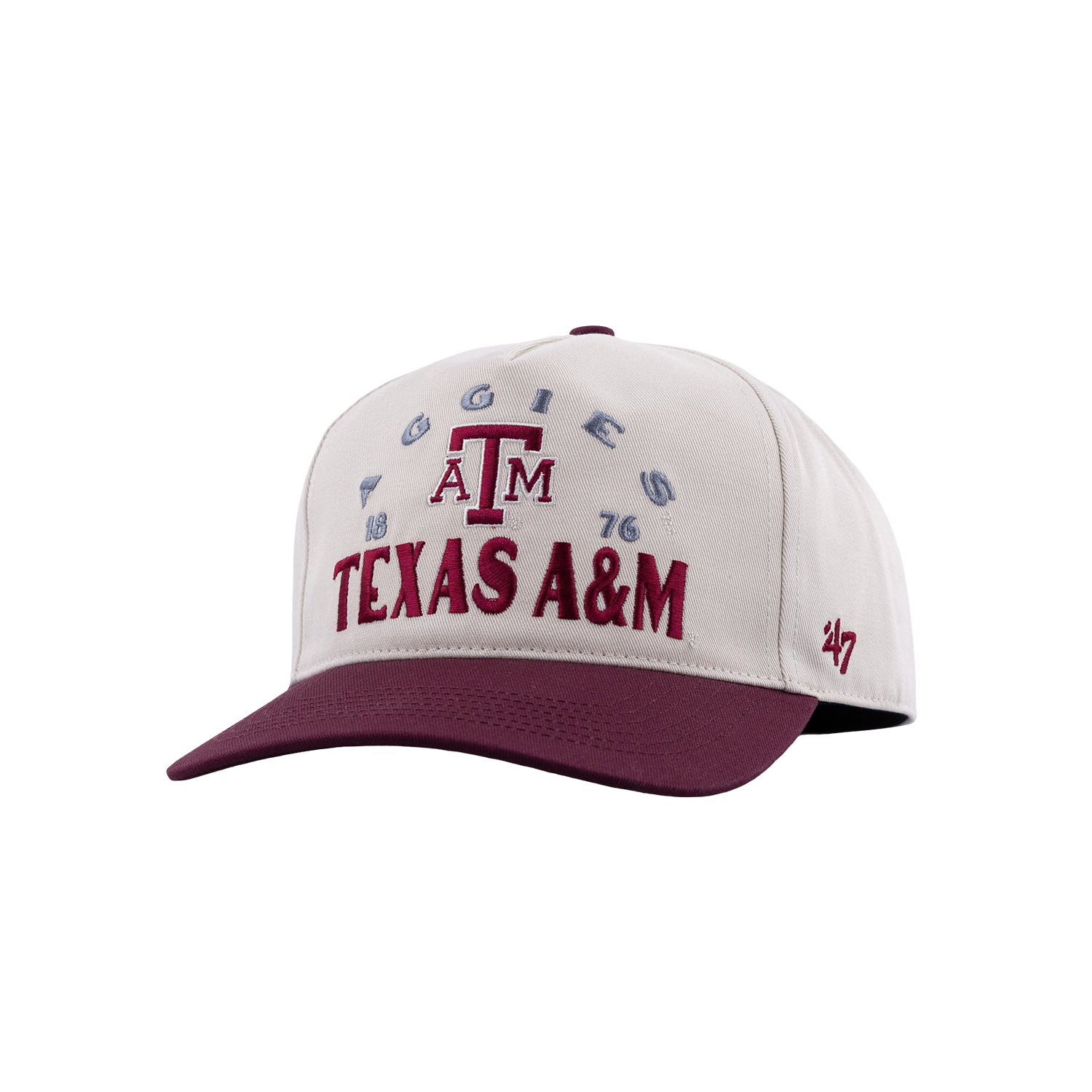 Texas A&M '47 Brand Hitch 6 Panel Snapback Cap - Beige