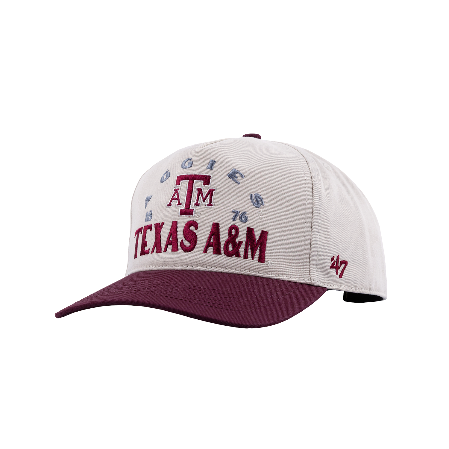 Texas A&M '47 Brand Hitch 6 Panel Snapback Cap - Beige