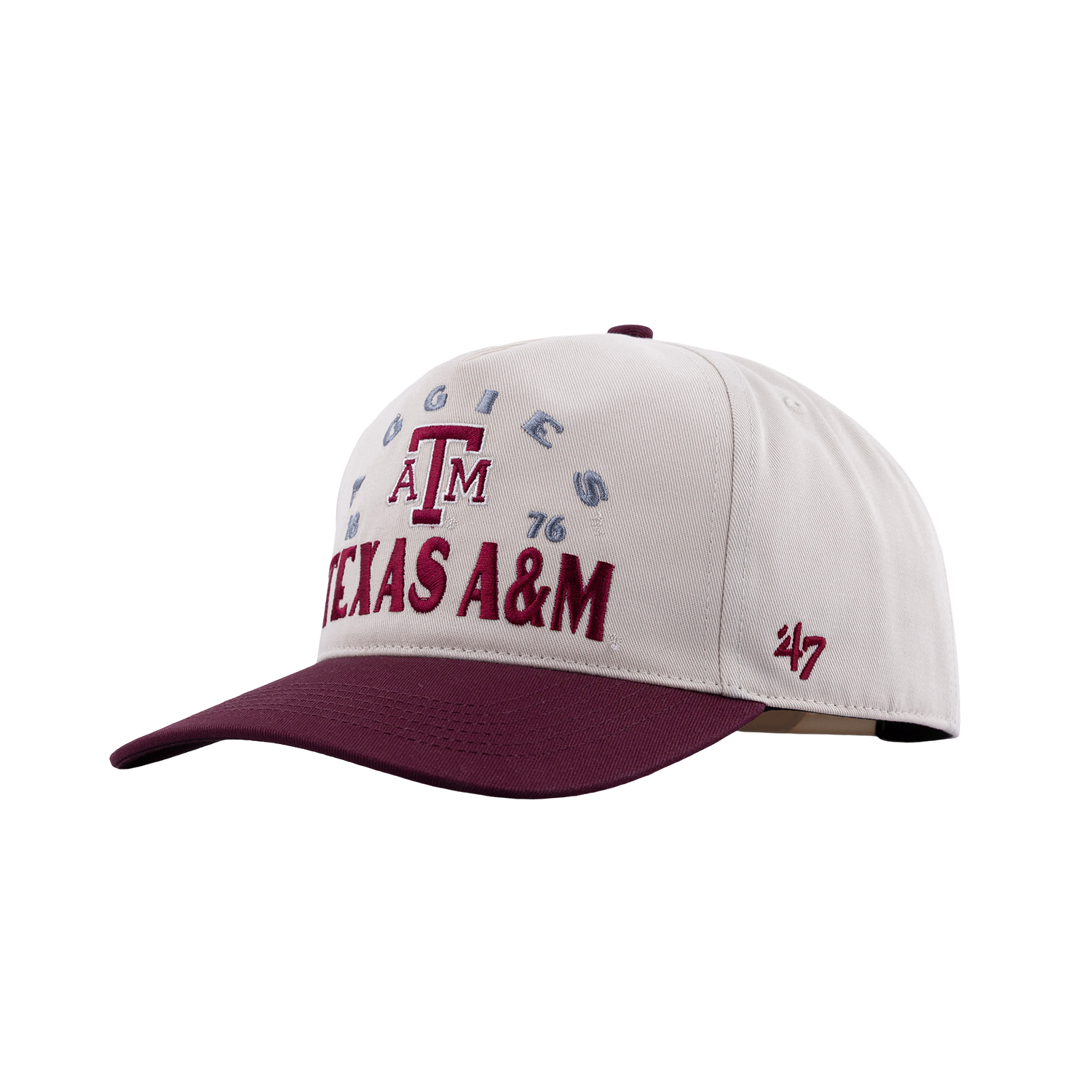 Texas A&M '47 Brand Hitch 6 Panel Snapback Cap - Beige