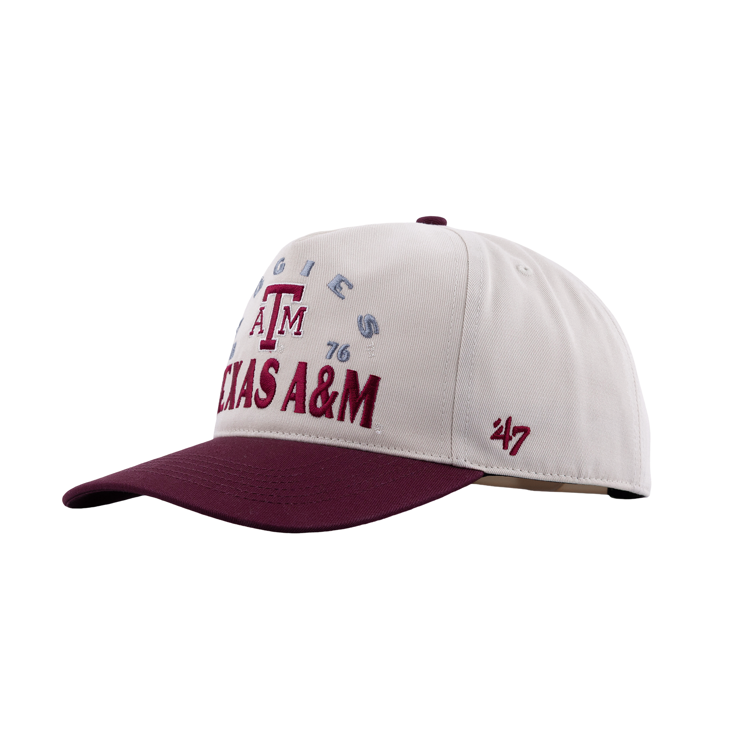 Texas A&M '47 Brand Hitch 6 Panel Snapback Cap - Beige