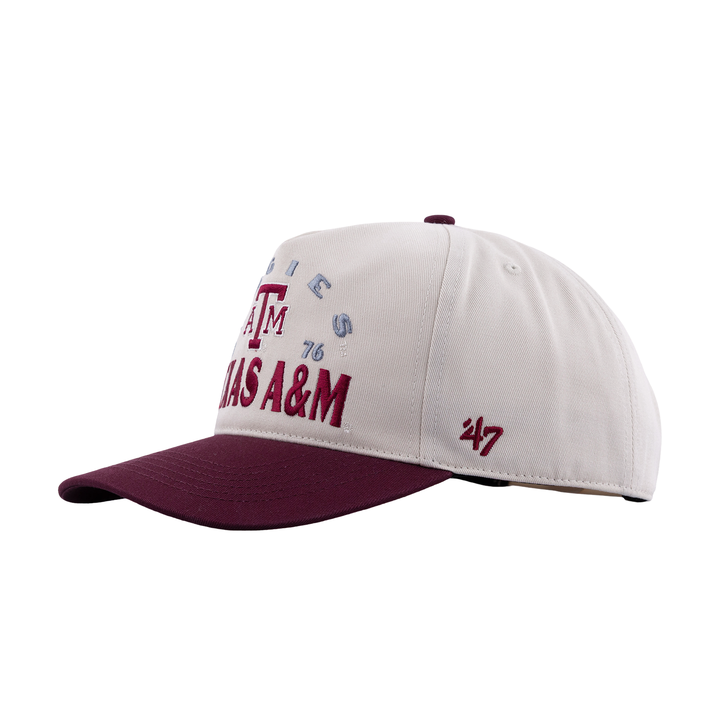 Texas A&M '47 Brand Hitch 6 Panel Snapback Cap - Beige