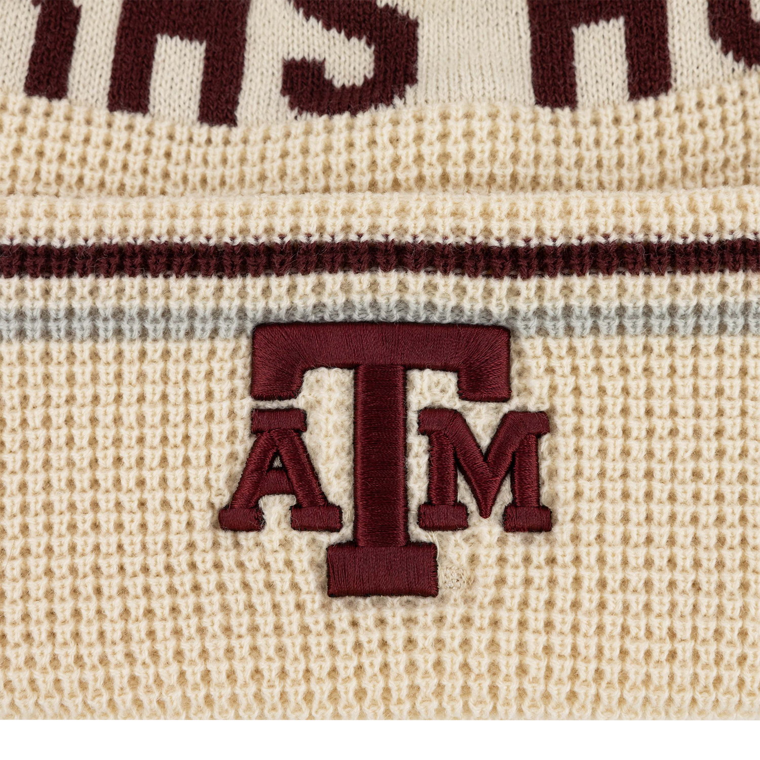 Texas A&M '47 Brand Pom Cuff Knit Beanie - Tan
