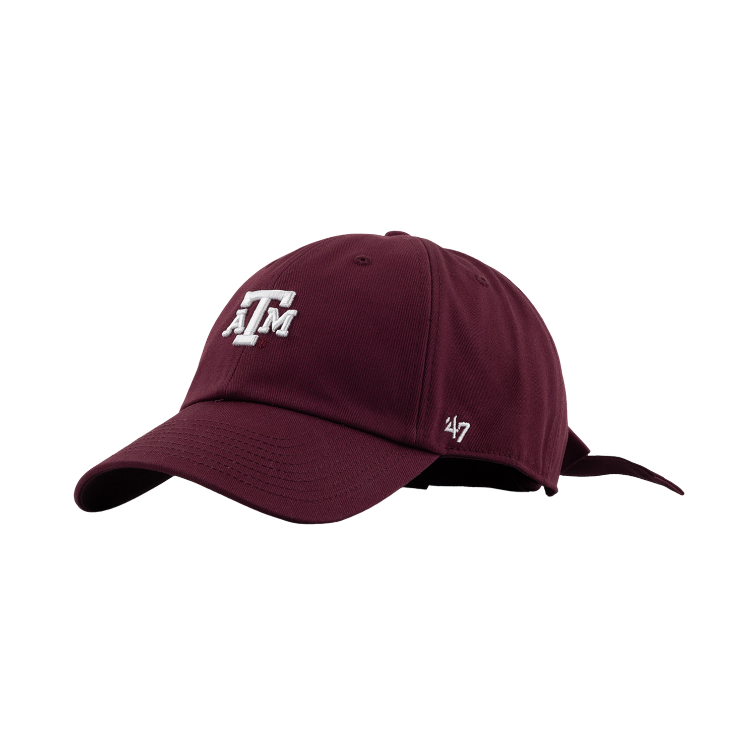 Texas A&M 47 Brand Bow Back Clean Up Cap - Maroon