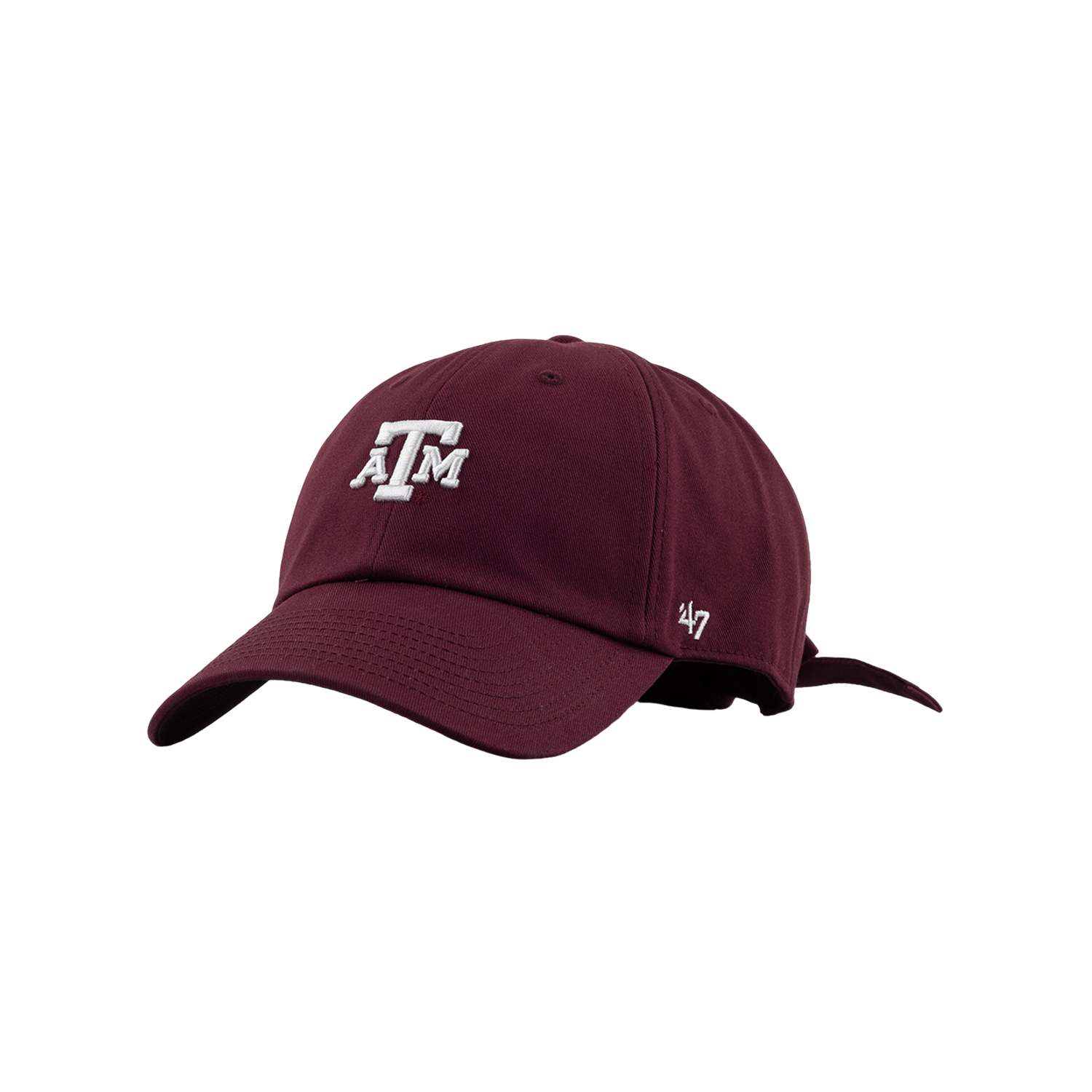 Texas A&M 47 Brand Bow Back Clean Up Cap - Maroon
