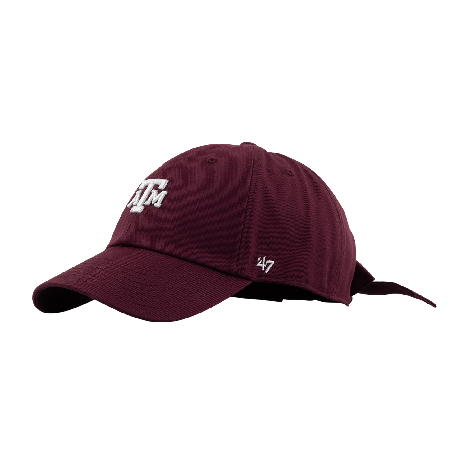 Texas A&M 47 Brand Bow Back Clean Up Cap - Maroon