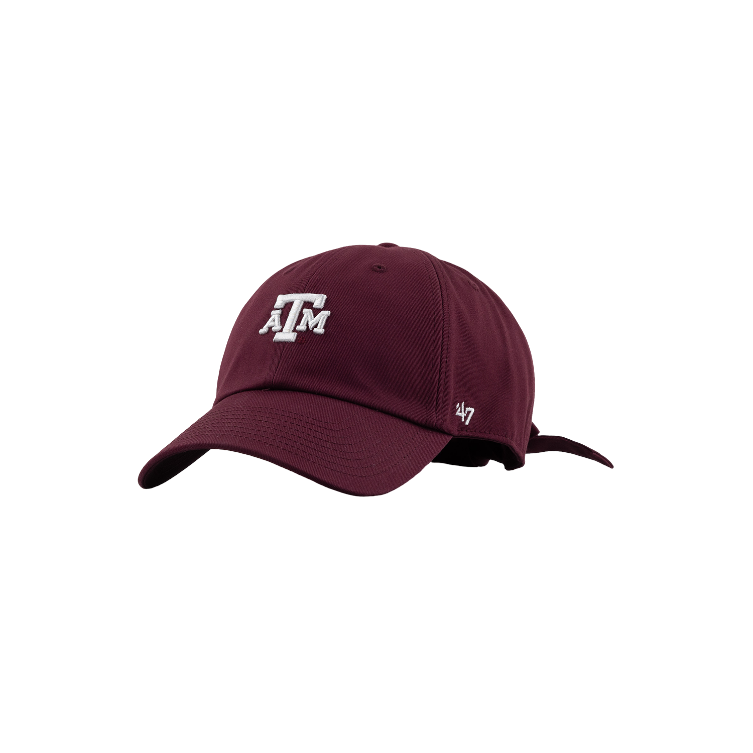 Texas A&M 47 Brand Bow Back Clean Up Cap - Maroon