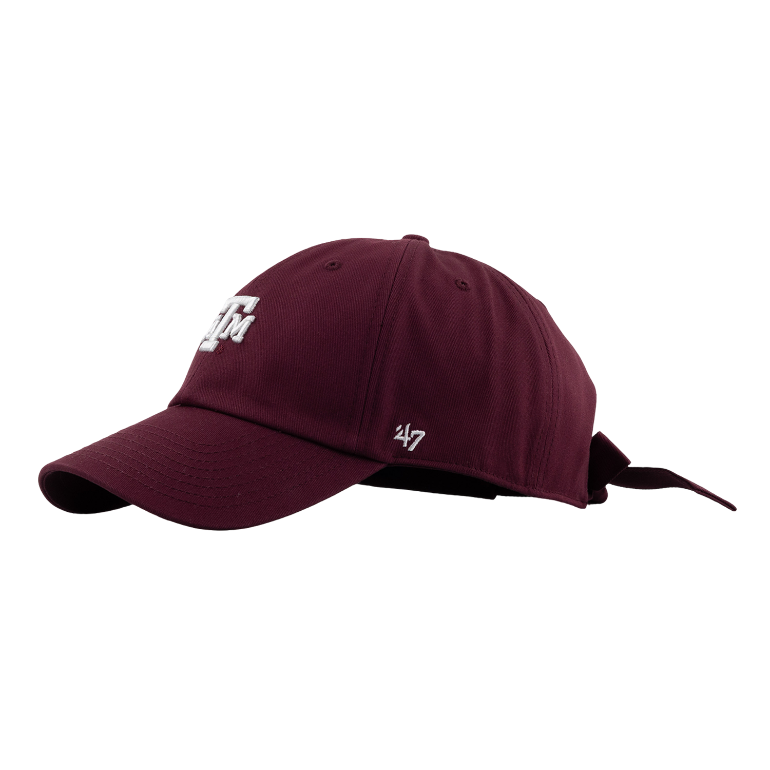 Texas A&M 47 Brand Bow Back Clean Up Cap - Maroon