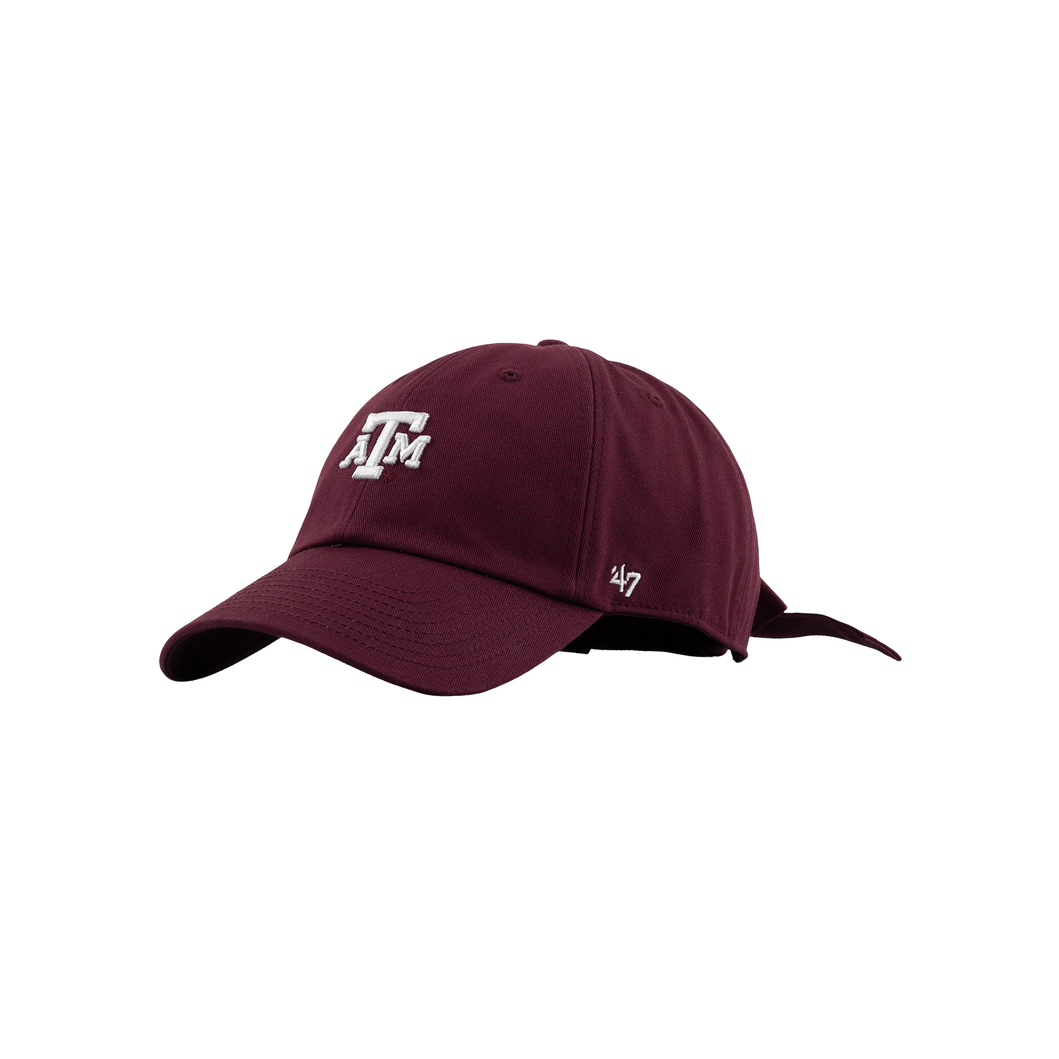 Texas A&M 47 Brand Bow Back Clean Up Cap - Maroon