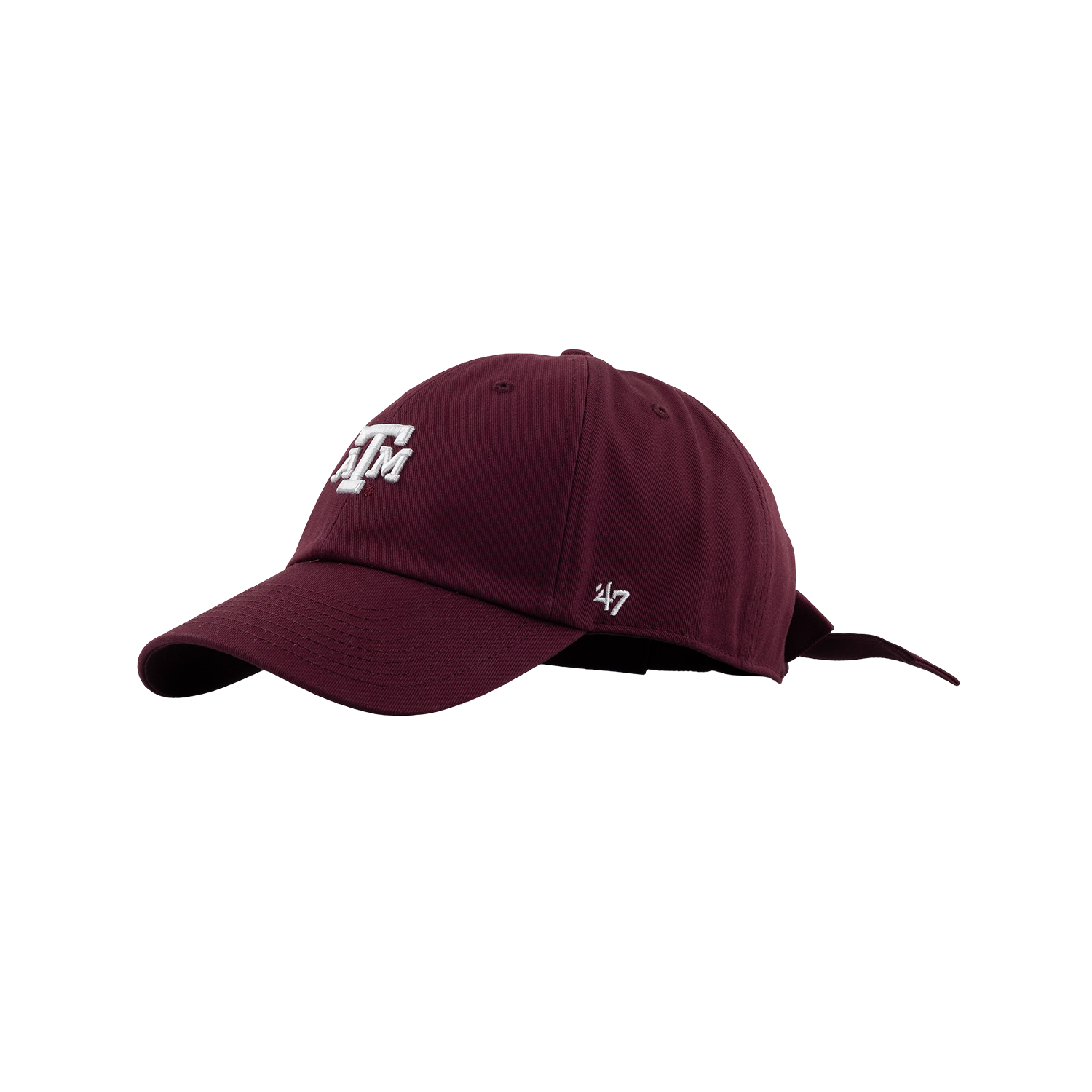Texas A&M 47 Brand Bow Back Clean Up Cap - Maroon
