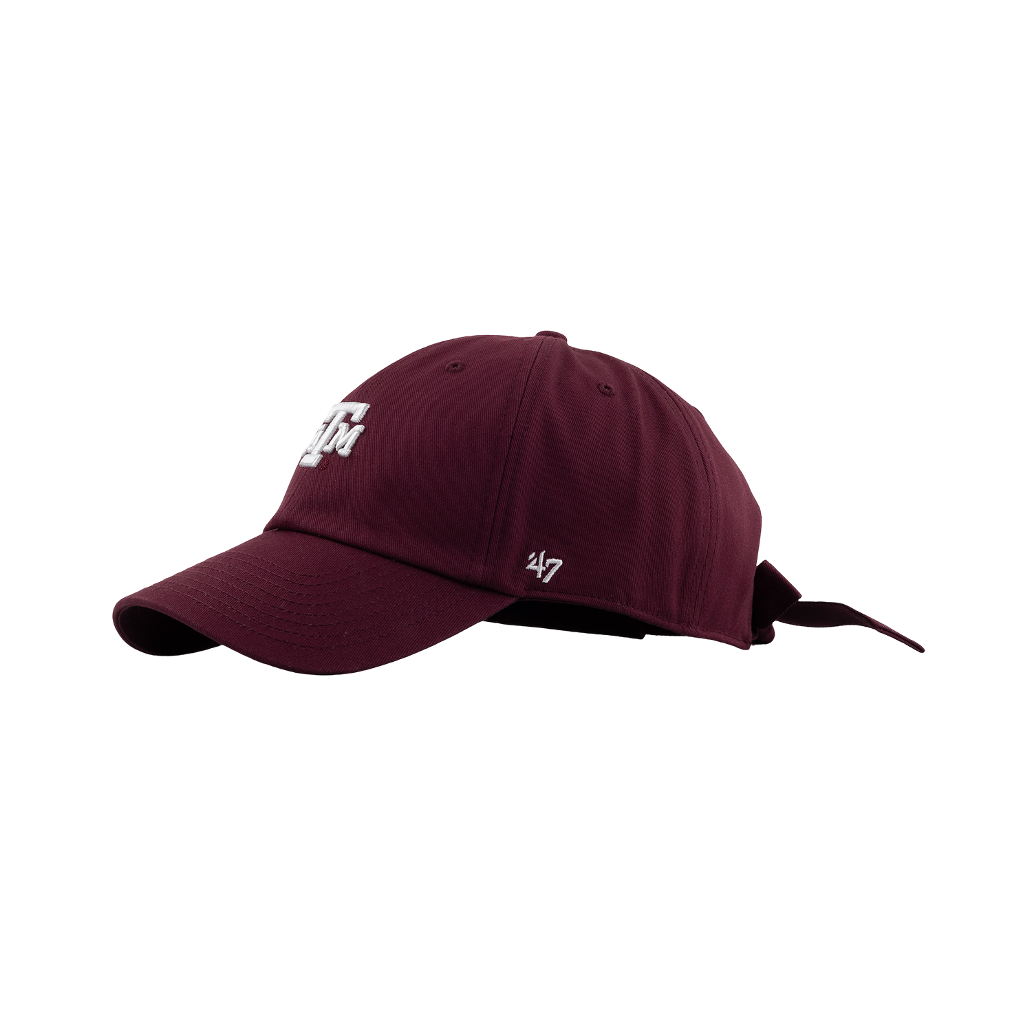 Texas A&M 47 Brand Bow Back Clean Up Cap - Maroon