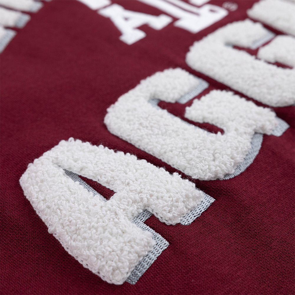 Texas A&M Chenille Sweat Short Set - Maroon