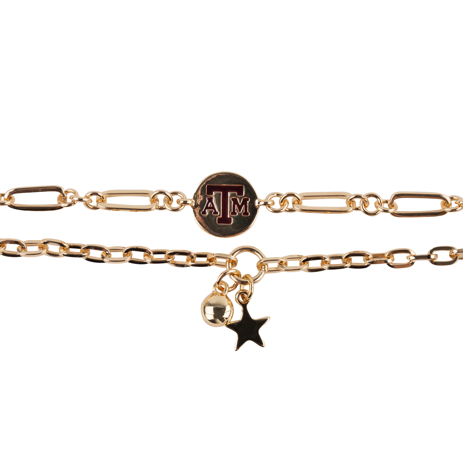 Texas A&M Shelby & Grace Bracelet Set - Gold