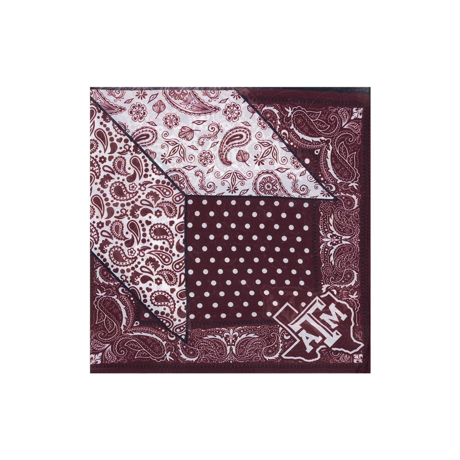 Texas A&M SHELBY & GRACE Quilt Silk Scarf