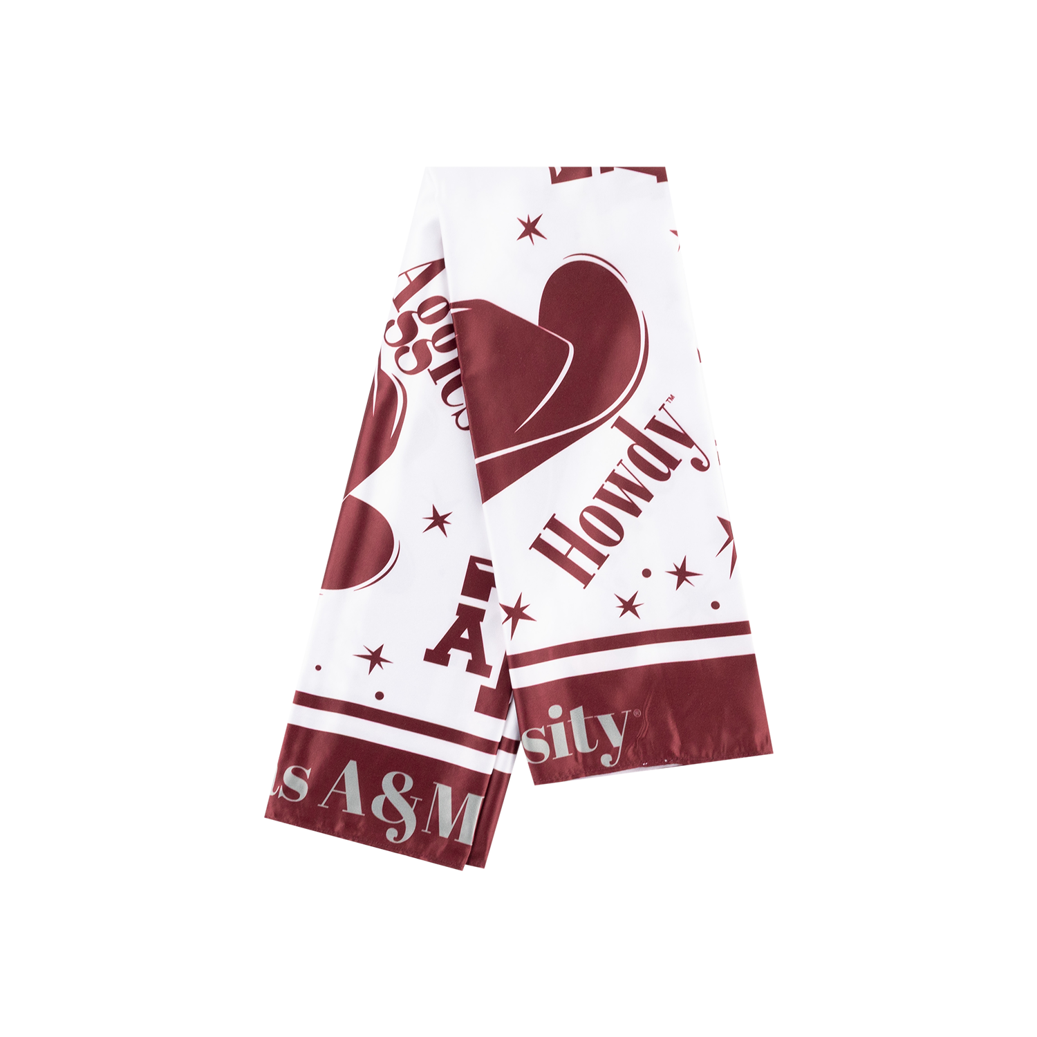Texas A&M SHELBY & GRACE Howdy Satin Scarf