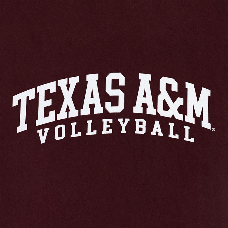 Texas A&M Comfort Wash Simple Arch Volleyball T-Shirt