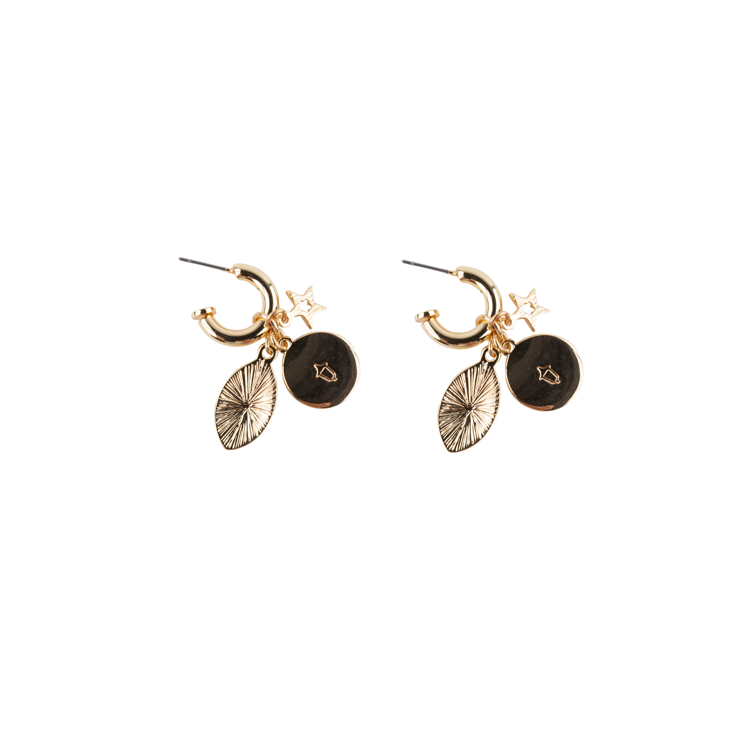 Texas A&M ESC Sport Football Star Earrings - Gold