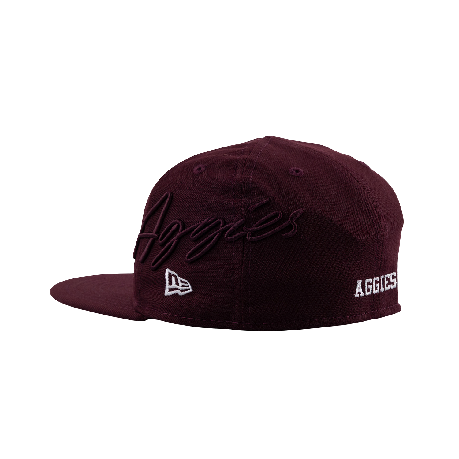 Texas A&M New Era Youth Script Aggies Flat Bill Cap - Maroon