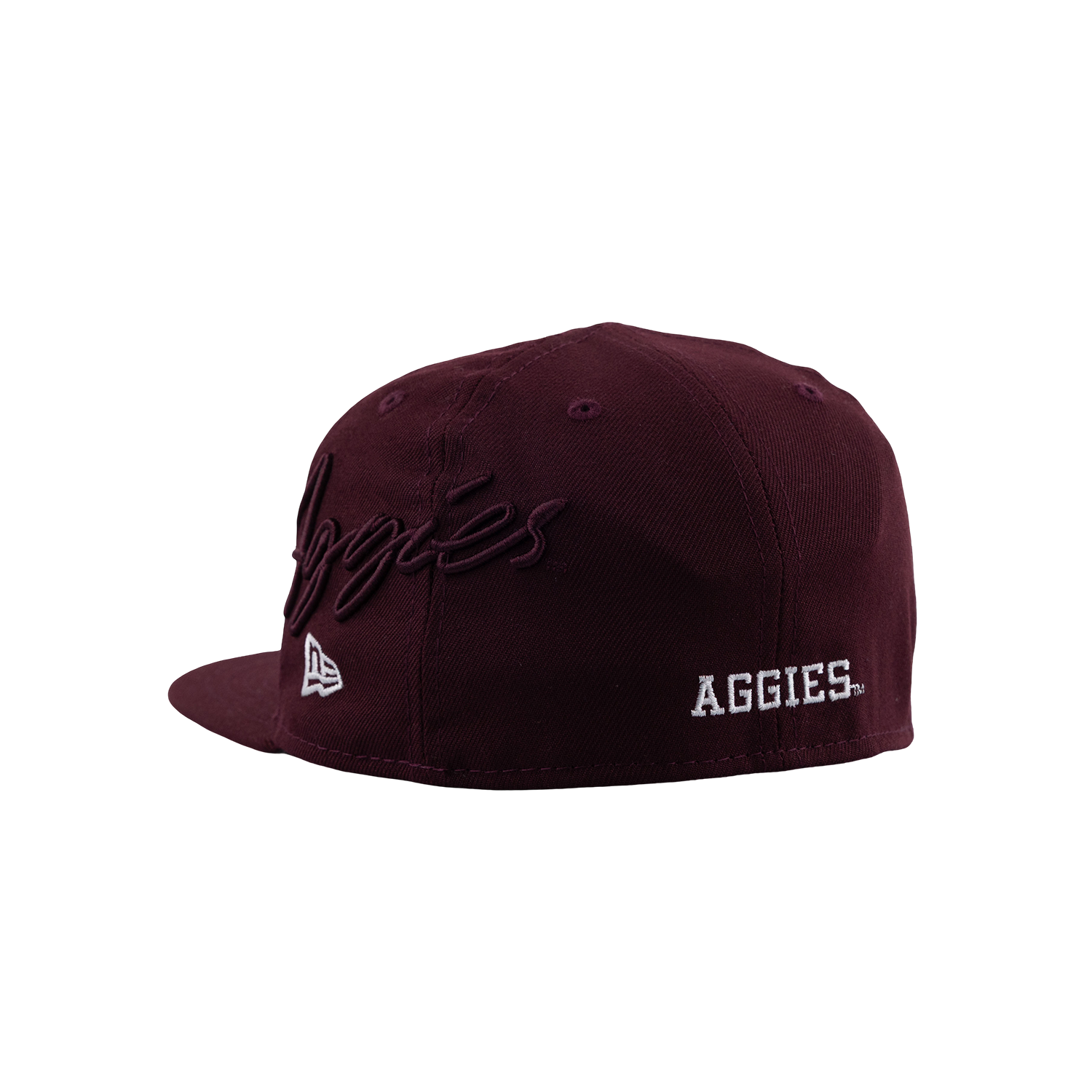 Texas A&M New Era Youth Script Aggies Flat Bill Cap - Maroon