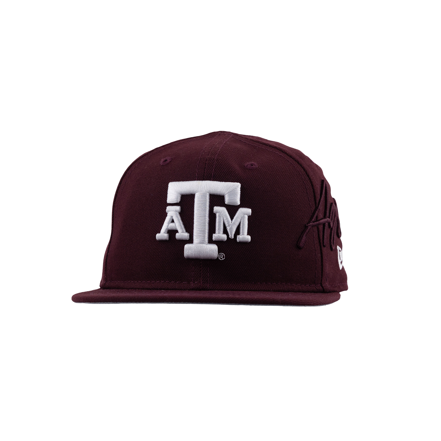 Texas A&M New Era Youth Script Aggies Flat Bill Cap - Maroon