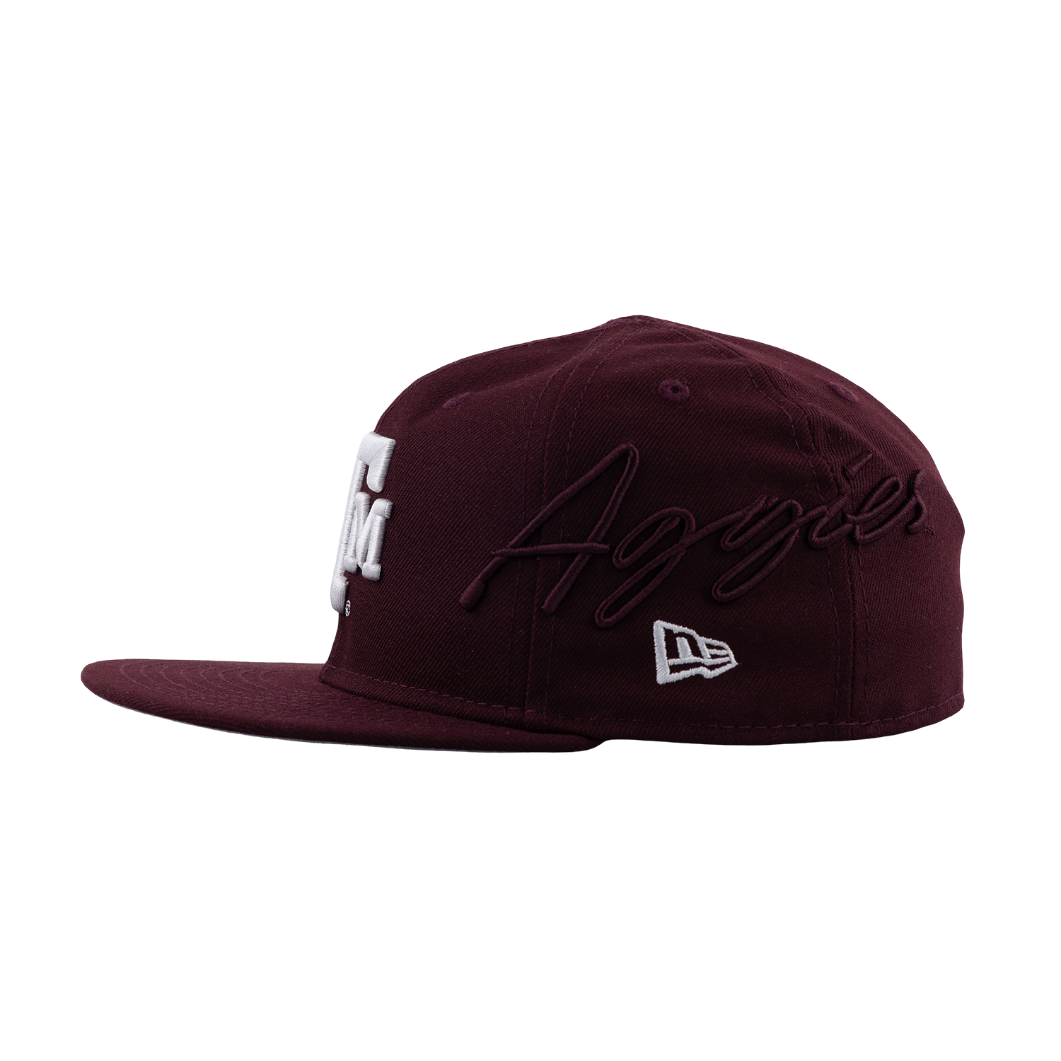 Texas A&M New Era Youth Script Aggies Flat Bill Cap - Maroon
