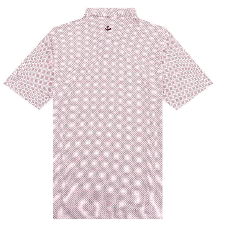 Texas A&M Collegiate Outfitters Geo Block Maroon Polo