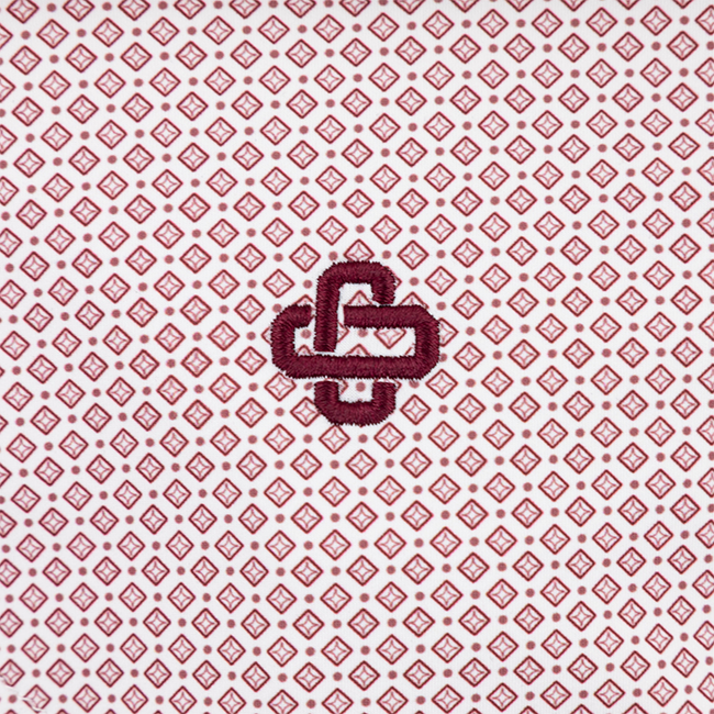 Texas A&M Collegiate Outfitters Geo Block Maroon Polo