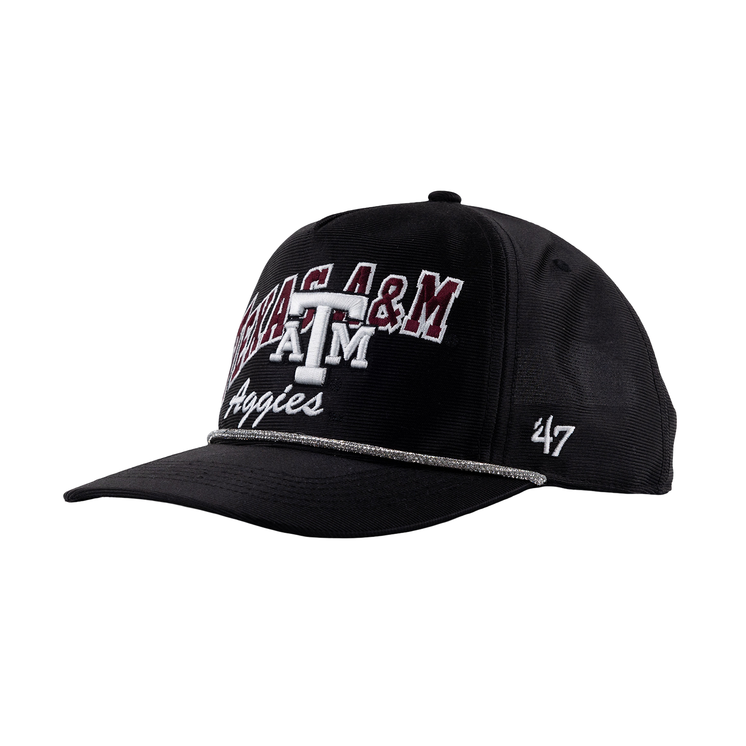 Texas A&M 47 Brand Trendy Glitter Rope Hat - Black