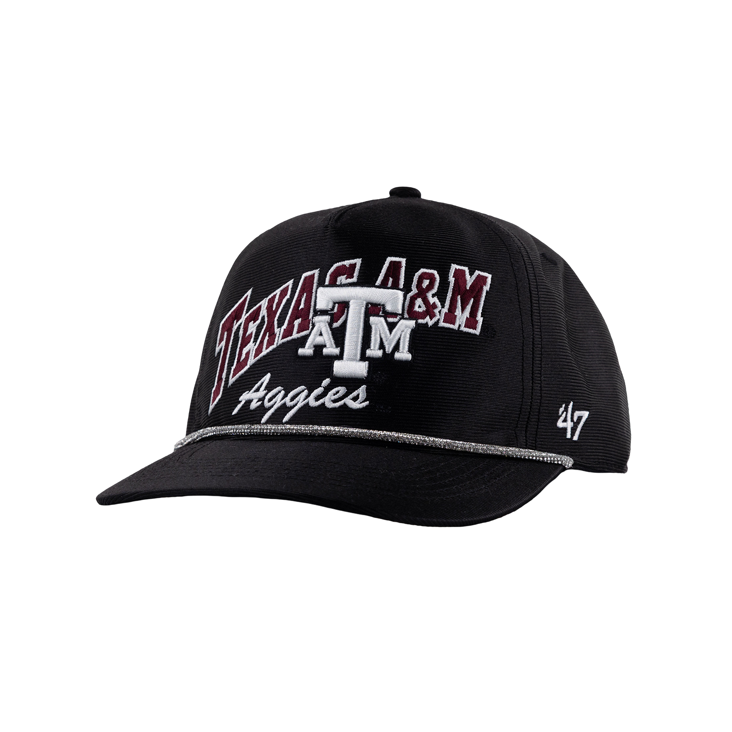 Texas A&M 47 Brand Trendy Glitter Rope Hat - Black