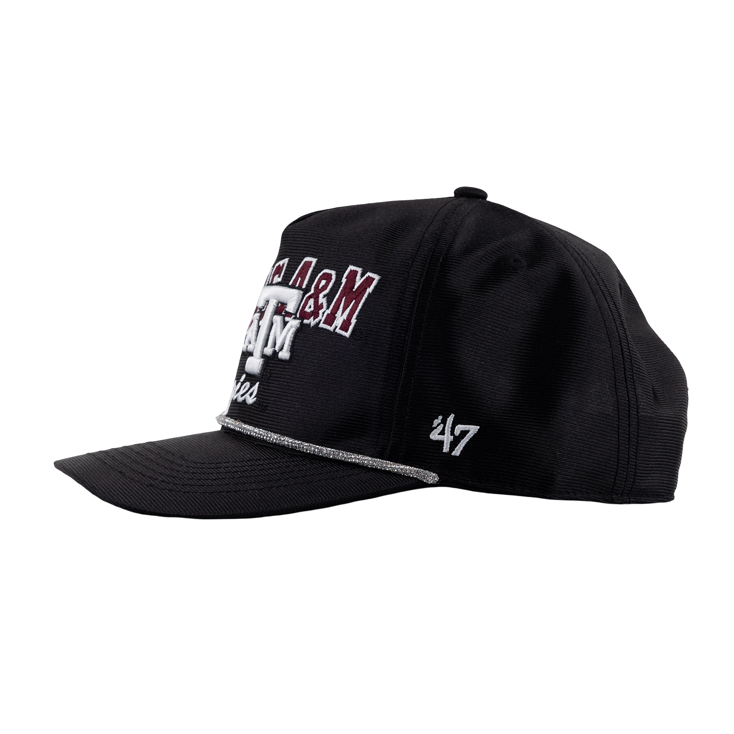 Texas A&M 47 Brand Trendy Glitter Rope Hat - Black