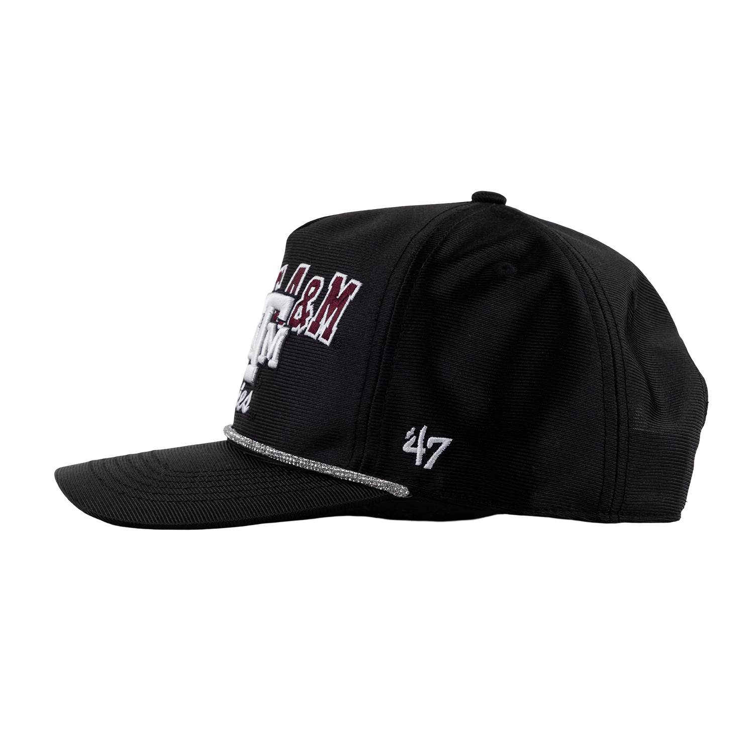 Texas A&M 47 Brand Trendy Glitter Rope Hat - Black