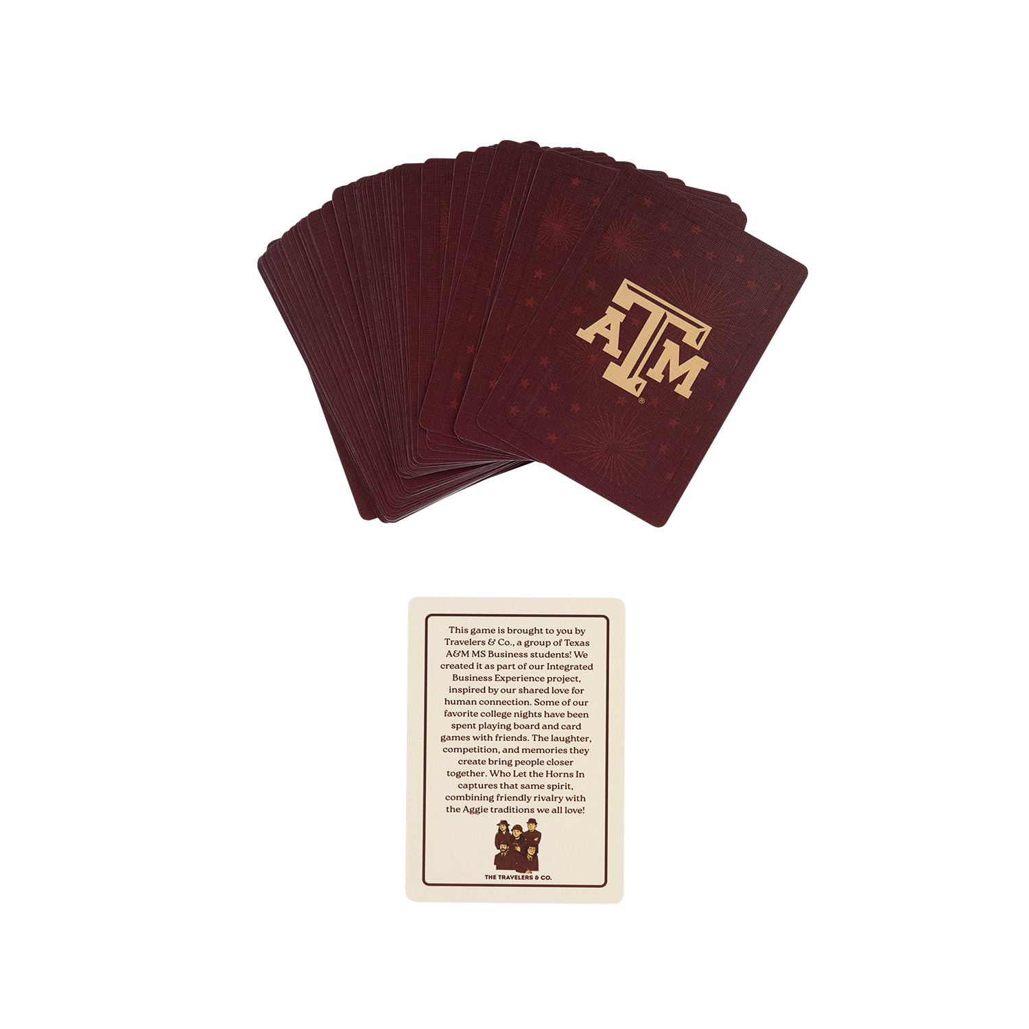 Who Let the Horns In Aggie Card Game