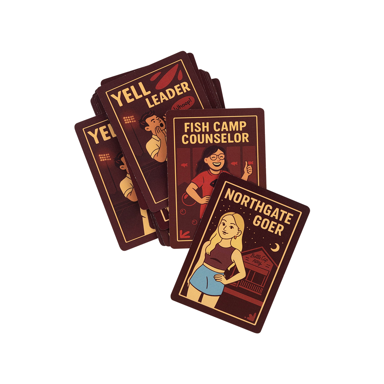 Who Let the Horns In Aggie Card Game