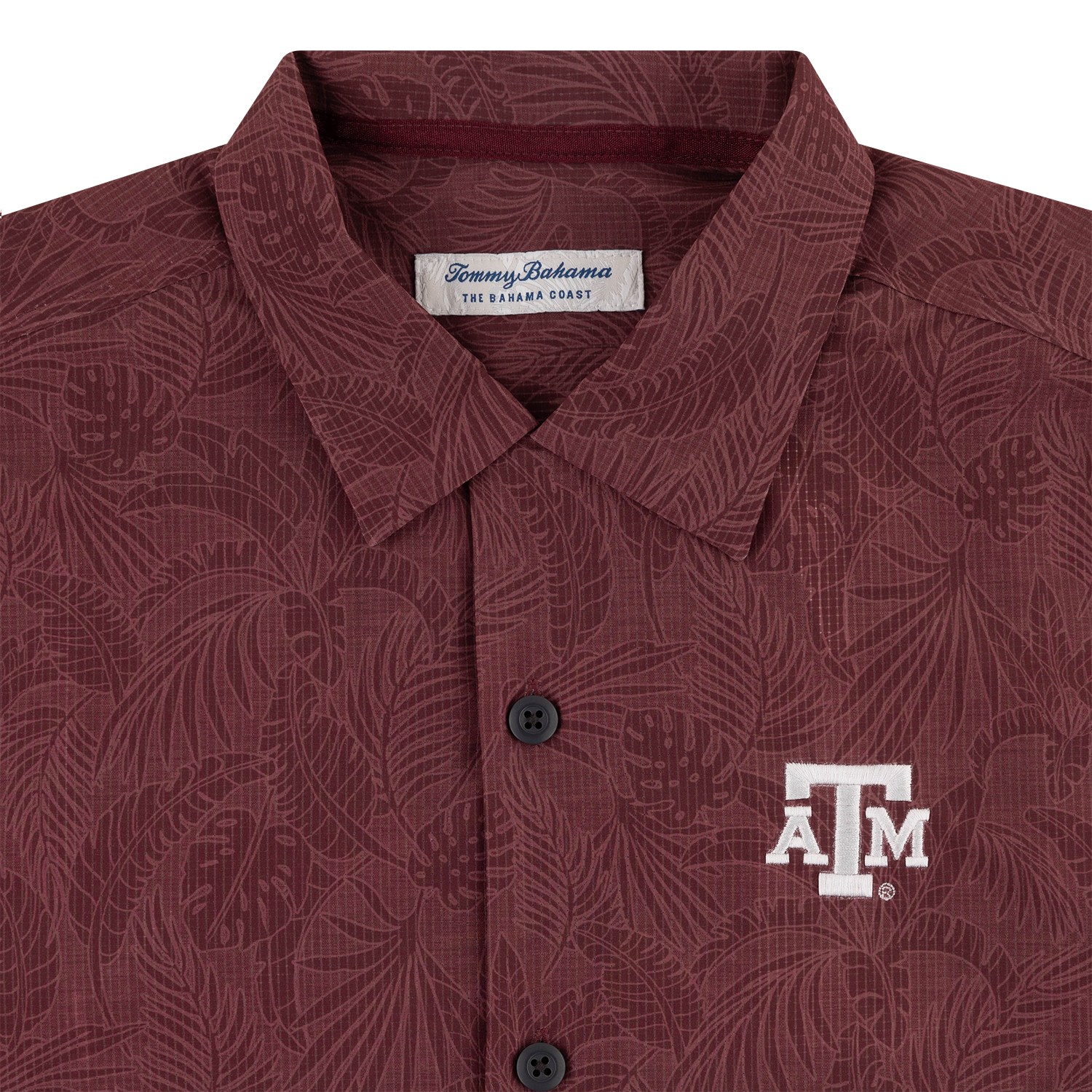 Texas A&M Tommy Bahama Tropical Button Down - Maroon