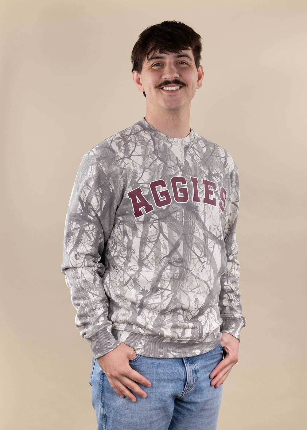Aggies Collegiate Outfitters Crew Neck - Camo