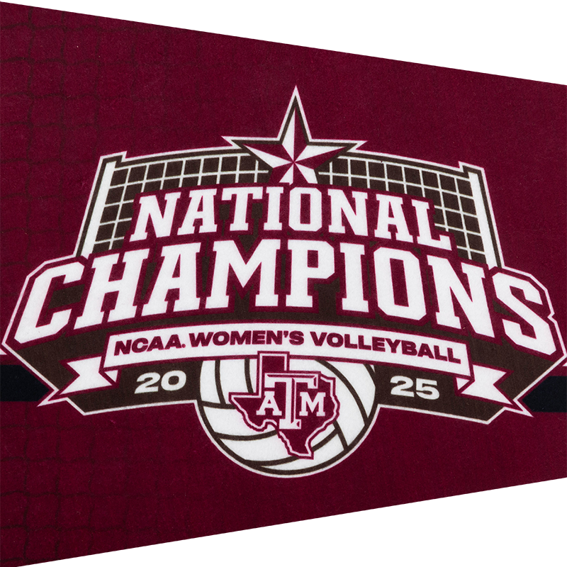 2025 Texas A&M Volleyball National Champs Pennant
