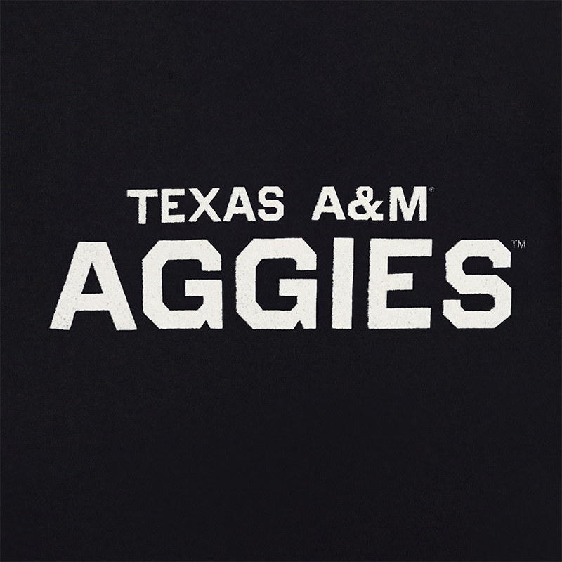 Texas A&M AGGIES Black Texas Flag T-Shirt