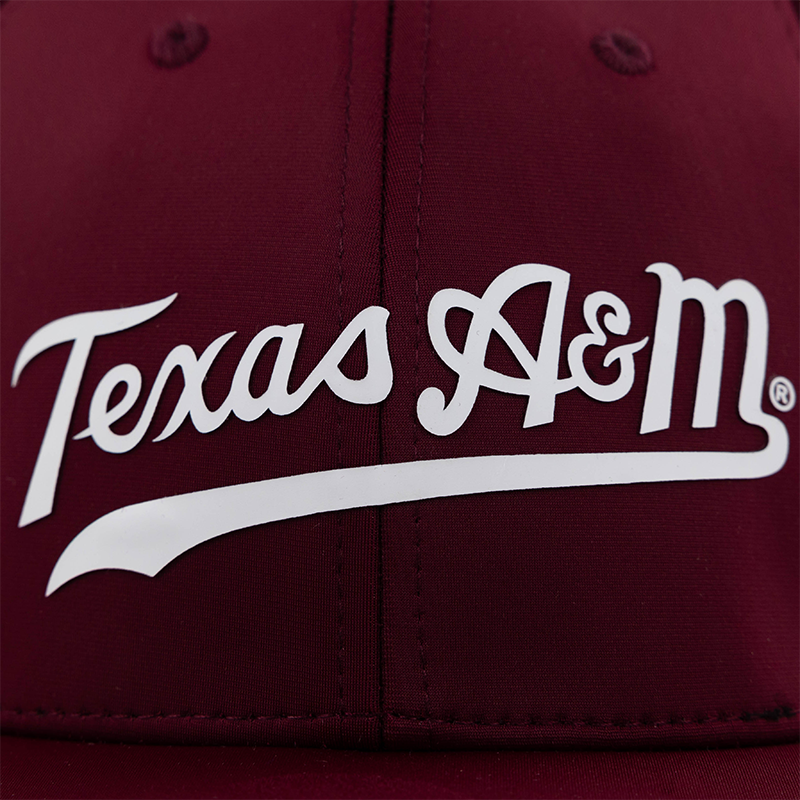 Script Texas A&M Collegiate Outfitters 6 Panel Hat - Maroon