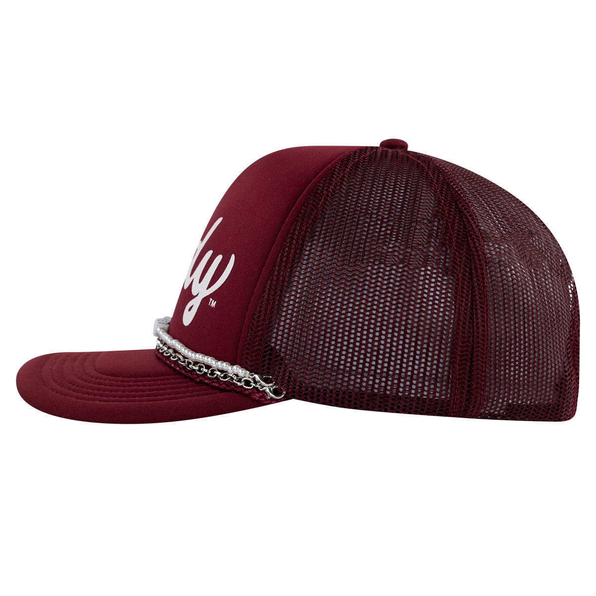Howdy Collegiate Outfitters Beaded Foam Trucker Hat - Maroon